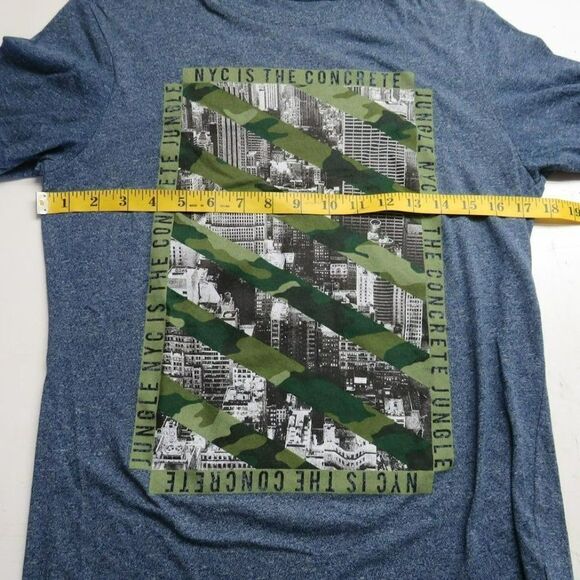 Aeropostale NYC New York City T-Shirt Men's Size Small Blue Short Sleeve - Picture 7 of 8